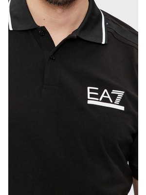 Ea7 Streç Pamuklu Slim Fit Polo Yaka T Shirt Erkek Polo Yaka T Shirt 3DPF20 PJ03Z 1200