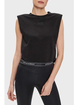 Ea7 Streç Pamuklu Boxy Fit T Shirt Kadın T Shirt 3DTT22 TJ6SZ 1200