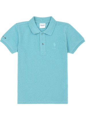 U.S. Polo Assn. Erkek Çocuk Mint Basic Polo Yaka Tişört 50279572-VR090