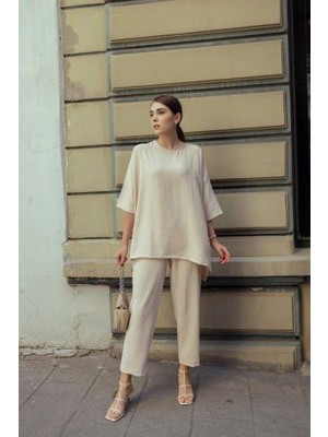 Sobasic Keten Viskon Comfort İkili Takım 46 - Bej