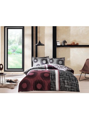 Taç  Saten Cıft Kişilik Nevresim Takımı Lionel