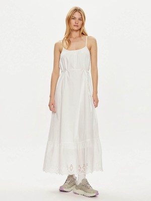 Only Kadın Elbise Beyaz 15313166 Onllou Lıfe Emb Strap