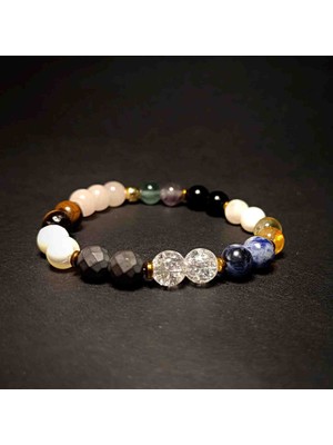 Doğal Taş Bileklik Kolye Zayıflama Bilekliği Kadın Model Doğal Taş Bileklik