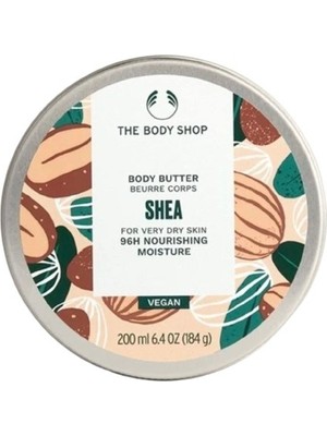 The Body Shop Shea Body Butter 200 ml Çok Kuru Ciltler İçin 96 Saat Nemlendirici Etki