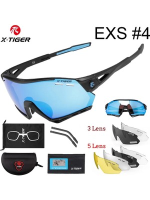 Chaoduo Shop Renkler 04 Stili 3 Mercek X-Tıger Yeni Bisiklet Gözlükleri Mtb Bisiklet Koruma Gözlükleri Koşu Balıkçılık Sporları Erkek Kadın 5 Lens Polarize Bisiklet Güneş Gözlüğü (Yurt Dışından)