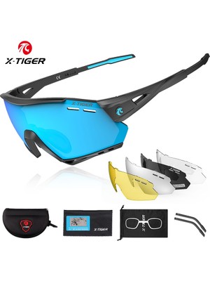 Chaoduo Shop Renkler 04 Stili 3 Mercek X-Tıger Yeni Bisiklet Gözlükleri Mtb Bisiklet Koruma Gözlükleri Koşu Balıkçılık Sporları Erkek Kadın 5 Lens Polarize Bisiklet Güneş Gözlüğü (Yurt Dışından)