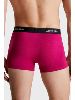 Calvin Klein Logolu Pamuklu 3 Pack Boxer 000NB3528EMRS Erkek Boxer 000NB3528E Mrs