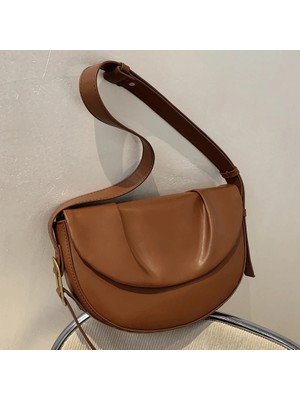 Kensen Shop Bej Tarzı G28CM Y16CM THK6CM Yeni Tasarımcı Kadın Çanta Yumuşak Deri Omuz Çantaları Kadın Vintage Çanta Kızlar Için Düz Renk Crossbody Çanta Moda Hobos Sac (Yurt Dışından)