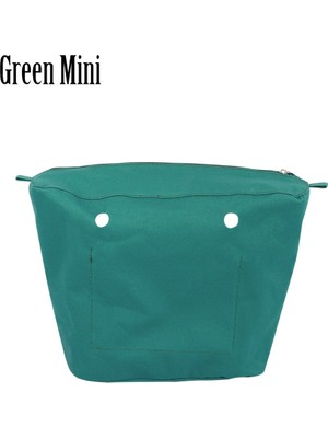 Kensen Shop Green Mini Style Tanqu New Waterproof Inner Bag Organizer Insert Zipper Pocket For Classic Mini Obag Canvas Material For O Bag (Yurt Dışından)