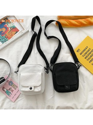 Kensen Shop Yeşil Stil Tuval Kadın Crossbody Çanta Trend Alışveriş Merkezi Omuz Çanta Kore Düz Renk Öğrenci Telefon Çantası Basit Alışveriş Fermuar Çanta (Yurt Dışından)