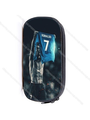 Kensen Shop No.16 Tarzı Cristiano Ronald Büyük Kapasiteli Kalem Kutusu Cr7 Sevimli Kız Su Geçirmez Kalem Kutusu Kırtasiye Okula Geri Kalem Depolama (Yurt Dışından)