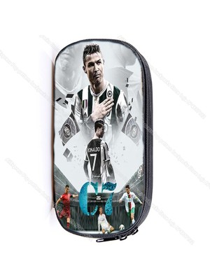 Kensen Shop No.16 Tarzı Cristiano Ronald Büyük Kapasiteli Kalem Kutusu Cr7 Sevimli Kız Su Geçirmez Kalem Kutusu Kırtasiye Okula Geri Kalem Depolama (Yurt Dışından)