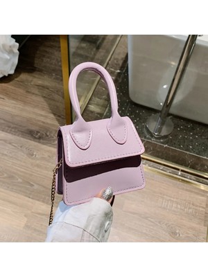 Kensen Shop H-12 Stili Lüks Tasarımcı Mini Çanta Kadınlar Kızlar Için Düz Renk Küçük Kare Crossbody Çanta Akşam Partisi El Çantası Çanta Kadın Deri (Yurt Dışından)