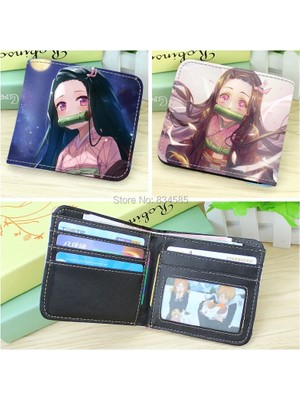 Kensen Shop Iblis Avcısı-4 Tarzı Anime Cartoon Demon Slayer: Kimetsu No Yaiba Kısa Pu Deri Cüzdan Kamado Tanjirounezukoagatsuma Zenitsu Bifold Çanta (Yurt Dışından)