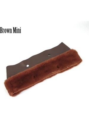 Kensen Shop Brown Mini Style Yeni Faux Rex Tavşan Kürk Kürklü Termal Peluş O Çanta Dekorasyon Için Düzeltir Klasik Mini Obag Accesorios Kış Sonbahar Çanta (Yurt Dışından)