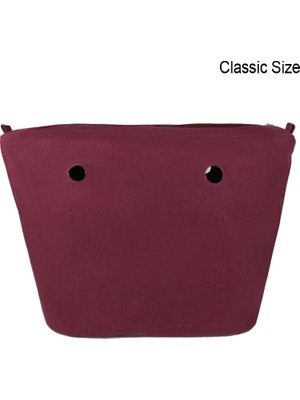 Kensen Shop Bordo Klasik Tarz Yeni Claze Katı Su Geçirmez Ekleme Iç Astar Ekleme Fermuarlı Cebi Obag O Çanta Çanta Silikon Paketi Aksesuarları Için (Yurt Dışından)