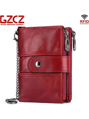 Kensen Shop Red-Box-Chian Tarzı Hakiki Deri Kadın Cüzdanı Kadın Kısa Cüzdan Bozuk Para Cüzdanları Moda Para Çantası Kadınlar Için Lüks Cüzdan Tasarımcı Kımlık Kartı Tutucu (Yurt Dışından)