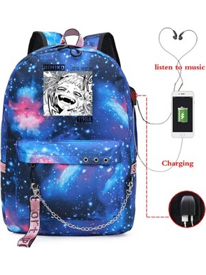 Kensen Shop PK-HIMIKO23H Stili My Hero Academia Himiko Toga Laptop Sırt Çantaları Japonya Anime Okul Çantası My Hero Academia Anime Sırt Çantaları Okul Gençler Kızlar Için (Yurt Dışından)