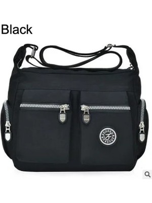 Kensen Shop Siyah Stil Kadın Üst-Kolu Omuz Çantası Tasarımcı Çanta Ünlü Naylon Kadın Günlük Alışveriş Tote Hobos Crossbody Çanta Messenger Çanta (Yurt Dışından)