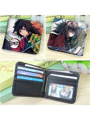 Kensen Shop Iblis Avcısı-3 Tarzı Anime Cartoon Demon Slayer: Kimetsu No Yaiba Kısa Pu Deri Cüzdan Kamado Tanjirounezukoagatsuma Zenitsu Bifold Çanta (Yurt Dışından)