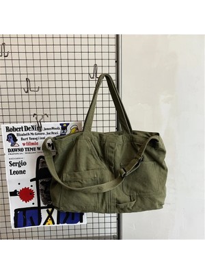 Kensen Shop Yeşil Stil Kadın Çanta Omuz Çantası Moda Messenger Çanta Genç Kız Kadın Kanvas Genç Büyük Çanta Genç Çanta Çanta Crossbody Çanta (Yurt Dışından)