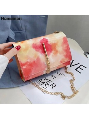 Kensen Shop D-6 Stili Lüks Tasarımcı Mini Çanta Kadınlar Kızlar Için Düz Renk Küçük Kare Crossbody Çanta Akşam Partisi El Çantası Çanta Kadın Deri (Yurt Dışından)