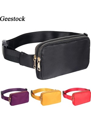 Kensen Shop Çiçek Stili Geestock Bayan Kemer Çantaları Çift Fermuarlı Bel Paketi Moda Fanny Paketi Crossbody Çanta Su Geçirmez Telefon Çantası Alışveriş Çantası Için (Yurt Dışından)