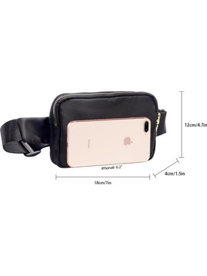 Kensen Shop Çiçek Stili Geestock Bayan Kemer Çantaları Çift Fermuarlı Bel Paketi Moda Fanny Paketi Crossbody Çanta Su Geçirmez Telefon Çantası Alışveriş Çantası Için (Yurt Dışından)