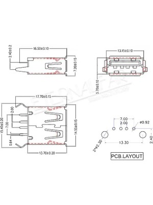 Xiyu Shop USB20 Tarzı 20 Adet-Grup USB 2.0 Arayüzü Konnektör Soketi Tip A Dişi 180 Derece Kavisli Ayak Dıp Düz Dikey Bükme Iğne Kaynak Teli Pcb Dıy (Yurt Dışından)