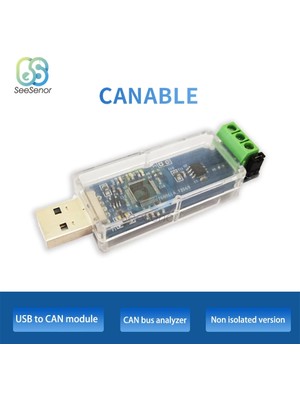 Xiyu Shop Yapılabilir Stil Canable Usb'den Can'a Dönüştürme Modülü Can Hata Ayıklama Adaptörü Can Bus Analizörü Hata Ayıklama Yardımcısı Yalıtımyalıtılmamış Sürüm (Yurt Dışından)