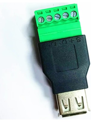 Xiyu Shop RJ45 Tarzı 1 Adet USB 2.0 Tip A Erkek Dişi Rew Konnektör USB Jakı Kalkanlı Usb2.0 Vidalı Terminal Fişi (Yurt Dışından)