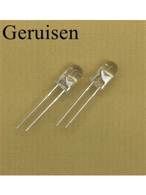 Xiyu Shop 10 Adet Tarzı Turuncu Adet Lot Şeffaf Yuvarlak 5mm Süper Parlak Su Berrak Yeşil Kırmızı Beyaz Sarı Mavi Işık LED Ampuller Yayan Diyot F5 Yavaş (Yurt Dışından)