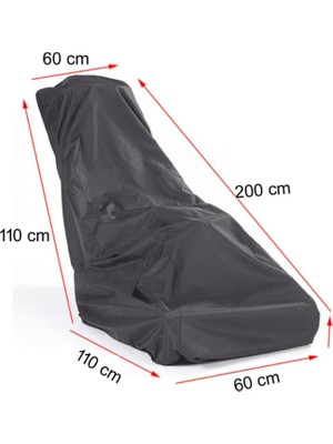 Bundeba Çim Biçme Makinesi Koruma Örtüsü Kılıf Su Geçirmez Yağmur Toz Kir Önleyici Branda Kılıfı