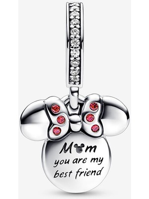 Charmy Accessory Disney Minnie Mouse Siluet Çift Sallantılı Charm