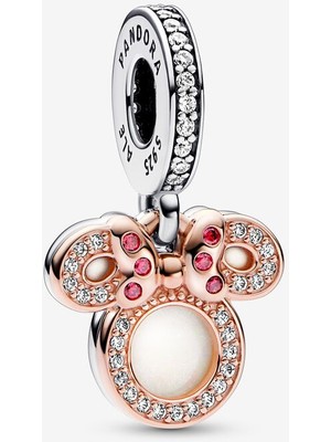 Charmy Accessory Disney Minnie Mouse Siluet Çift Sallantılı Charm