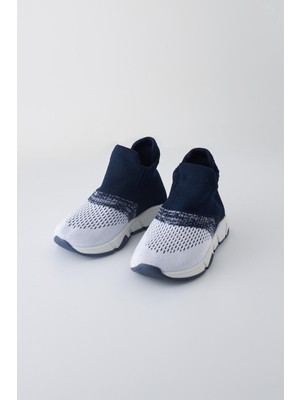 Katia & Bony Çocuk Lacivert Beyaz Renk Geçişli Çorap Ayakkabı