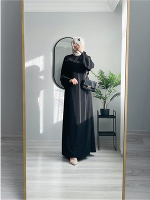 Wedof Design Anvelop Abaya Uzun Ferace Kap Namaz Elbisesi