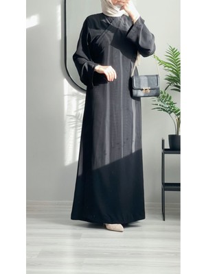 Wedof Design Anvelop Abaya Uzun Ferace Kap Namaz Elbisesi