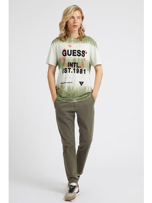 Guess Tıe Dye Erkek Slım Fıt Tshirt  M2BI65KBDK4