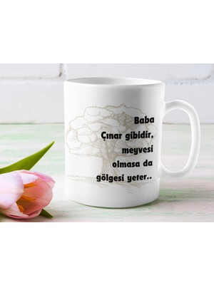 Nino Store Evimizin Çınarı Canım Babam Yazılı Hediyelik Kupa Bardak