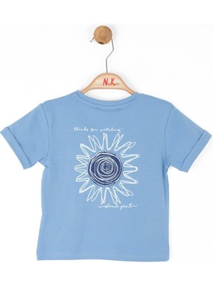 Nk Kids Erkek Çocuk 1-4 Yaş Sırt Baskılı T-Shirt 46602 Indigo