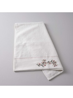 Linens Rosy Bambu 50X85 cm Yüz Havlusu Ekru