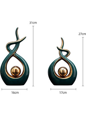 Bawei Heykelcik Dolap Heykeli Masaüstü Tahsil Süsleme El Sanatları Yapıt Yeşil S (Yurt Dışından)