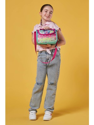 Coral High Kids Pembe Su Yeşili Flamingo Desenli Thermo Beslenme Çantası 11880