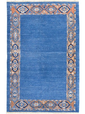 Soho Antiq Salin Etnik Bordürlü El Dokuma Halı Kilim 85X133 cm