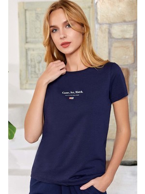 Berrak 8146 Kadın T-Shirt -Laciv - -- M