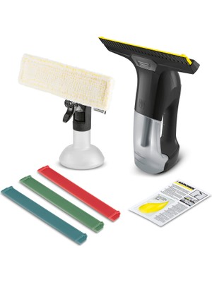 Karcher WV 6 Plus Multi Edition Şarjlı Cam Temizleme Makinesi – 150 ml Kirli Su Haznesi, 100 dk Pil Ömrü, Hızlı Şarj ve Mikrofiber Bezli Sprey Şişesi
