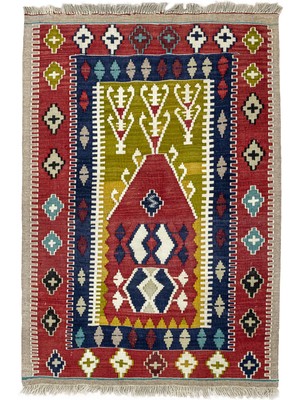 Soho Antiq Pecenek Ilkel Desenli El Dokuma Yün Kilim 106X154 cm