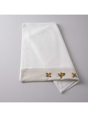 Linens Lemon Bambu 50X85 cm Yüz Havlusu Ekru