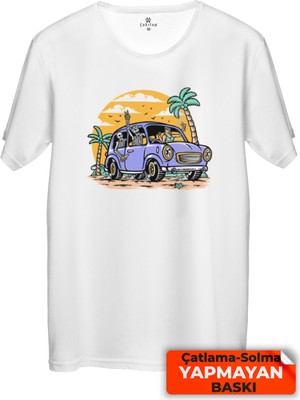 Çakılap Macera - Doğa - Kamp Baskılı Tişört  (Rgl-Mcr)